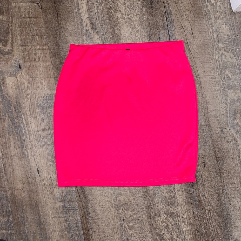 Hot pink skirt